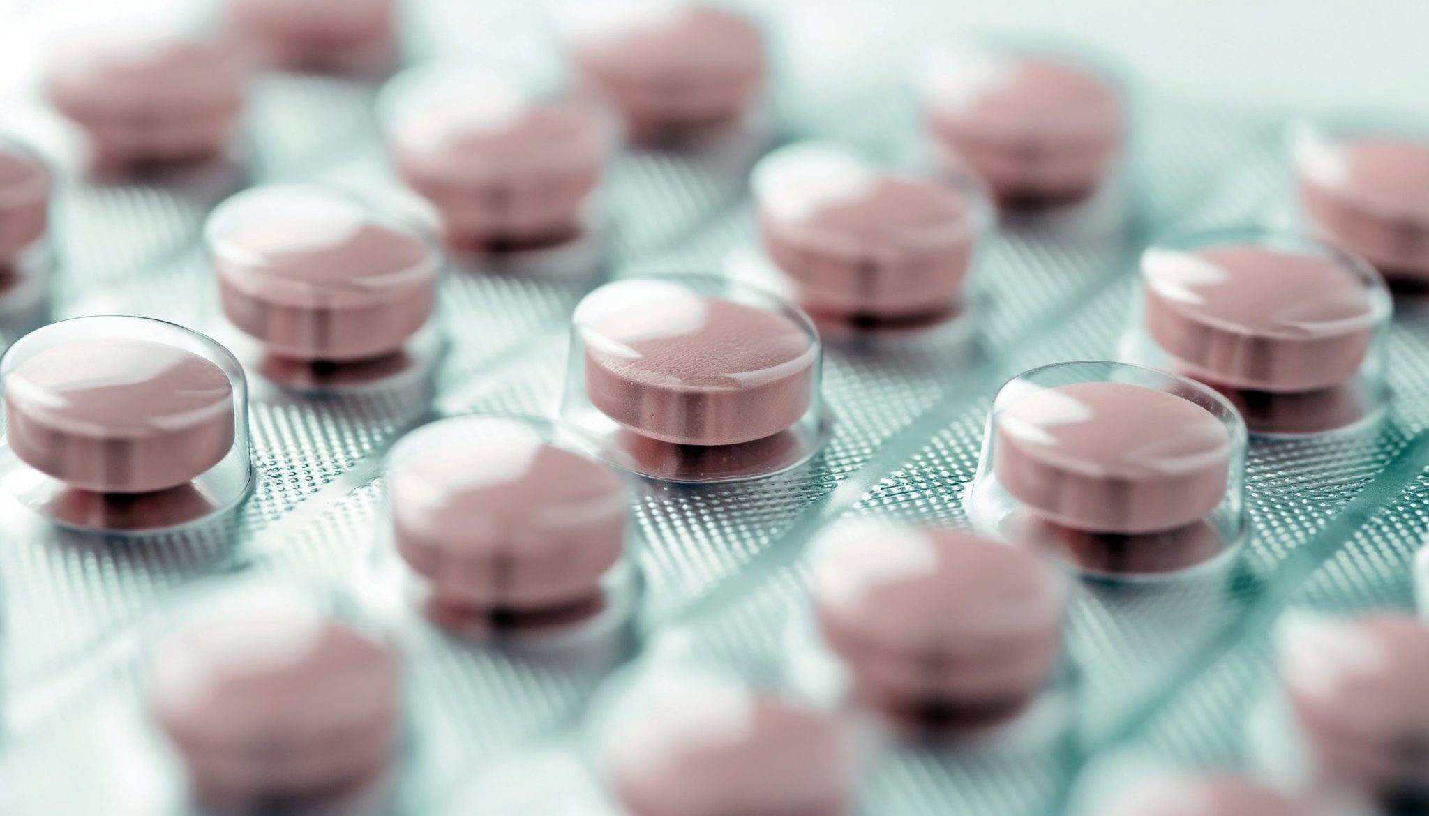 Close-up shot blister pack of birth control pills