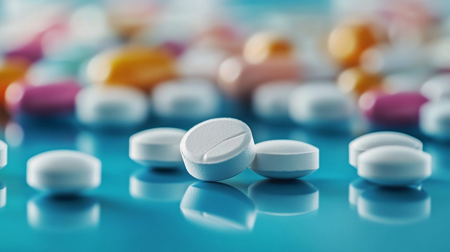 White Round Pills for Medical Use
